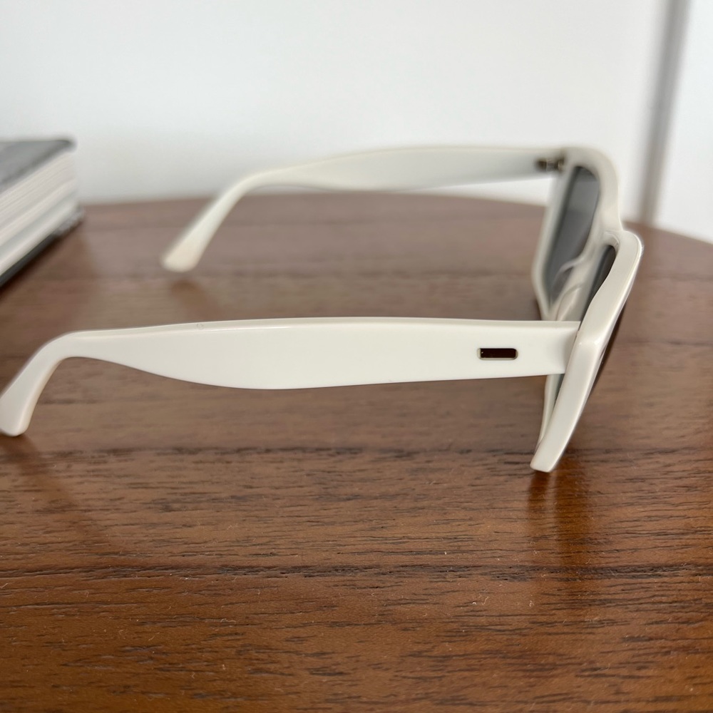 Acne Studios White Angular Sunglasses - image 4